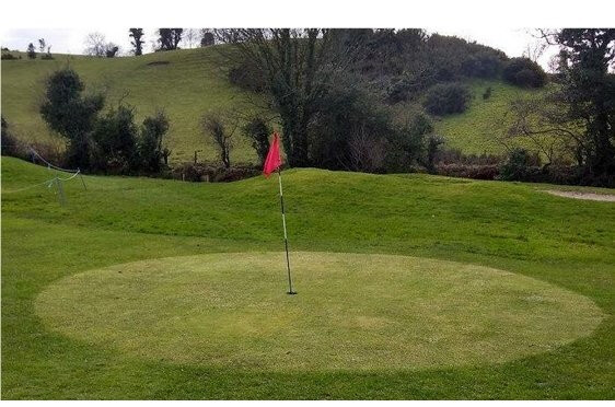 A small, minimally prepared temporary green